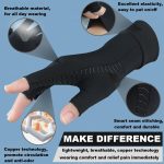 2 Pairs Copper Arthritis Compression Gloves for Rheumatoid, Osteoarthr…