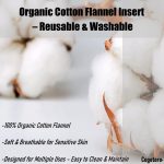 Handmade Castor Oil Pack Wrap with Organic Cotton Flannel Pad, Reusabl…