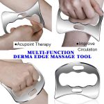 BYYDDIY 2 in 1 Stainless Steel Muscle Scraper Tools Set Gua Sha Massag…