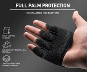 FITNESS FORCE Workout Gloves for Men & Women Partial Weight Lifting No…