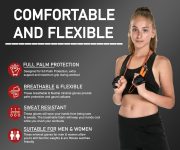 FITNESS FORCE Workout Gloves for Men & Women Partial Weight Lifting No…