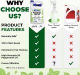 Mighty Mint Gallon (128 oz) Insect and Pest Repellent Peppermint Oil -…