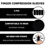 10Pcs Oval Finger Splints & Sleeves Kit, 6 Graduated Trigger Finger Sp…