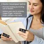 Simplation Trigger Finger Splint and Ice Pack (2+2 Set) for Pain Relie…