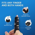 Simplation Trigger Finger Splint and Ice Pack (2+2 Set) for Pain Relie…