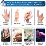 Simplation Trigger Finger Splint and Ice Pack (2+2 Set) for Pain Relie…
