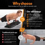 Push Up Board,Home Gym,Portable Exercise Equipment,Pilates Bar and 20 …
