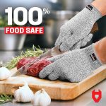 NoCry Premium Cut Resistant Gloves Food Grade — Level 5 Protection; Am…