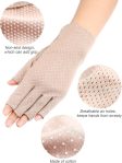 Maxdot Sun Gloves for Women UV Protection Fingerless Non Slip Sunscree…