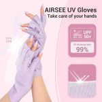AIRSEE UV Gloves for Nail Lamp,Professional UPF50+ UV Protection Glove…
