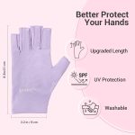 AIRSEE UV Gloves for Nail Lamp,Professional UPF50+ UV Protection Glove…