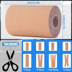 4 Rolls Kinesiology Tape, 4in x 5.5yd Extra Wide Breathable Muscle Sup…