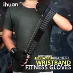 ihuan Ventilated Weight Lifting Gym Workout Gloves with Wrist Wrap Sup…