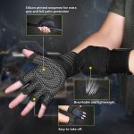 ihuan Ventilated Weight Lifting Gym Workout Gloves with Wrist Wrap Sup…