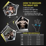 ihuan Ventilated Weight Lifting Gym Workout Gloves with Wrist Wrap Sup…