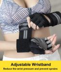 Weightlifting Gym Gloves for Men Women, Breathable Workout Gloves, Ant…