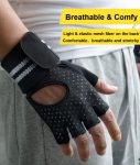 Weightlifting Gym Gloves for Men Women, Breathable Workout Gloves, Ant…