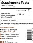 Balancebreens Bromelain 500mg, 120 Capsules – Pineapple Extract Digest…