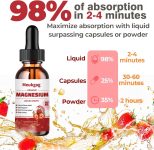 Magnesium Glycinate Liquid – 1000mg Liquid Magnesium Complex Supplemen…