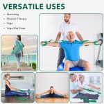 Stretching Strap Yoga Straps for Physical Therapy, 10 Loops Non-Elasti…