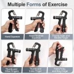 Grip Strength Trainer Kits (5 Pack), Forearm Strengthener with Adjusta…