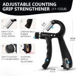 13 PCS Grip Strength Trainer Kit, Hand Gripper Strengthener, Forearm S…