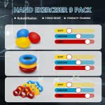13 PCS Grip Strength Trainer Kit, Hand Gripper Strengthener, Forearm S…