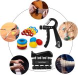 13 PCS Grip Strength Trainer Kit, Hand Gripper Strengthener, Forearm S…