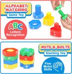 Letters Learning Matching Game | Fine Motor Skills Toy Set for Toddler…
