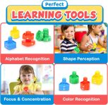 Letters Learning Matching Game | Fine Motor Skills Toy Set for Toddler…