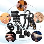 10 PCS Grip Strength Trainer Kit, Hand Gripper Strengthener, Forearm S…