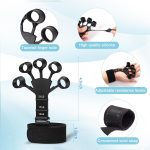 5 PCS Grip Strength Trainer Kit, Hand Gripper Strengthener, Forearm St…