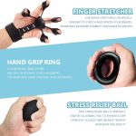 5 PCS Grip Strength Trainer Kit, Hand Gripper Strengthener, Forearm St…