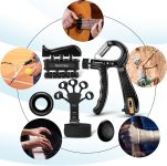 5 PCS Grip Strength Trainer Kit, Hand Gripper Strengthener, Forearm St…