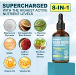 Magnesium Glycinate Liquid Drops for Kids, Adults with GABA, Ashwagand…