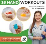 Squeeze Balls for Hand Therapy – Set of 4-Hand Exercise Balls for Arth…