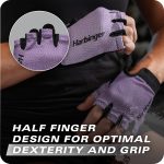 Harbinger Power Gloves 3.0 – Durable Half Finger Weightlifting Gloves …