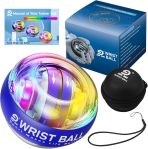 Wrist Trainer Ball Auto-Start Gyroscopic Forearm Exerciser Gyro Ball f…