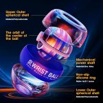 Wrist Trainer Ball Auto-Start Gyroscopic Forearm Exerciser Gyro Ball f…