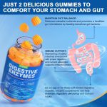 Digestive Enzymes with Probiotic Gummies, Multivitamins, Calcium, Magn…