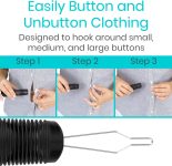 Vive Button Hook with Zipper Pull – Dressing Helper Assist Tool for Ar…