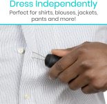 Vive Button Hook with Zipper Pull – Dressing Helper Assist Tool for Ar…