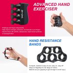 Bob and Brad Hand Grip Strengthener Kit with Counter (5 Pack), Forearm…