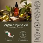 Gya Labs Organic Jojoba Oil for Hair & Skin – 100% Pure Natural Unrefi…