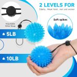 Hand Grip Strenthener – Squeeze Balls for Hand Therapy Set (5LB+10LB),…