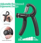 NIYIKOW Grip Strength Trainer, Hand Grip Strengthener, Adjustable Resi…