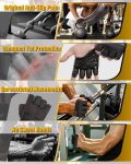 RIGWARL Weight Lifting Workout Gloves Men Women, Breathable Barehand G…