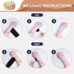 INDEEMAX 2 Pack Copper Wrist Brace Support for Carpal Tunnel, Pain Rel…
