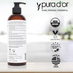 PURA D’OR 16 Oz ORGANIC Fractionated Coconut Oil – MCT Oil – 100% Pure…