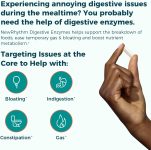 NewRhythm Digestive Enzymes 245 mg, with Probiotics and Prebiotics, Pl…